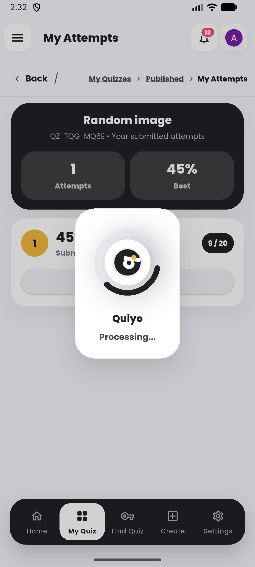 Protected processing in the Quiyo mobile app.